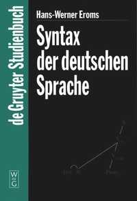 Enlarge image Cover: Syntax der deutschen Sprache - De Gruyter