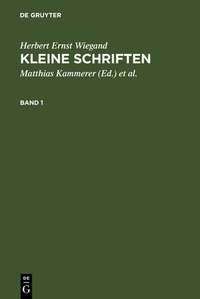 Abbildung von: Kleine Schriften - De Gruyter