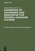 Cover: Spoken Language Characterization - De Gruyter Mouton