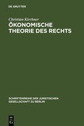 Cover: &Ouml;konomische Theorie des Rechts - De Gruyter