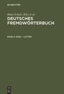 Cover: Deutsches Fremdwörterbuch / Baby - Cutter - De Gruyter