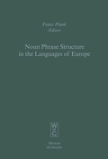 Cover: Noun Phrase Structure in the Languages of Europe - De Gruyter Mouton