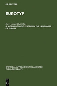 Enlarge image Cover: Eurotyp / Word Prosodic Systems in the Languages of Europe - De Gruyter Mouton