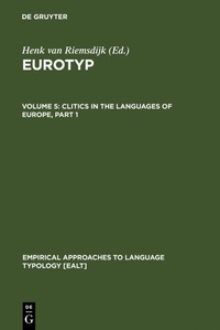 Enlarge image Cover: Clitics in the Languages of Europe - De Gruyter Mouton