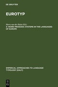 Cover: Word Prosodic Systems in the Languages of Europe - De Gruyter Mouton