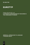 Cover: Pragmatic Organization of Discourse in the Languages of Europe - De Gruyter Mouton