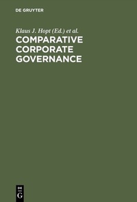 Abbildung von: Comparative Corporate Governance - De Gruyter