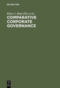 Cover: Comparative Corporate Governance - De Gruyter