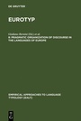 Cover: Pragmatic Organization of Discourse in the Languages of Europe - De Gruyter Mouton