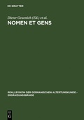 Cover: Nomen et gens - De Gruyter