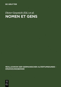 Abbildung von: Nomen et gens - De Gruyter