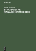 Cover: Strategische Managementtheorie - De Gruyter