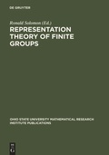 Cover: Representation Theory of Finite Groups - De Gruyter