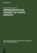 Cover: Representation Theory of Finite Groups - De Gruyter