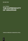 Bild: The Expressivity of Grammar - De Gruyter Mouton