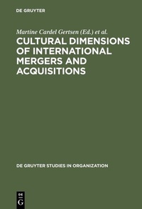 Abbildung von: Cultural Dimensions of International Mergers and Acquisitions - De Gruyter