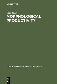 Abbildung von: Morphological Productivity - De Gruyter Mouton