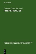 Cover: Preferences - De Gruyter