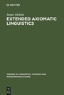 Cover: Extended Axiomatic Linguistics - De Gruyter Mouton
