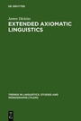 Cover: Extended Axiomatic Linguistics - De Gruyter Mouton