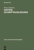 Cover: Antike Schriftauslegung - De Gruyter