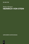 Cover: Heinrich von Stein - De Gruyter