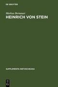 Cover: Heinrich von Stein - De Gruyter