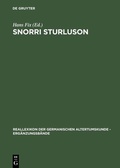 Cover: Snorri Sturluson - De Gruyter