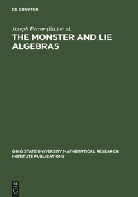 Bild vergrößern Bild: The Monster and Lie Algebras - De Gruyter