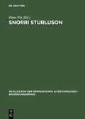 Cover: Snorri Sturluson - De Gruyter