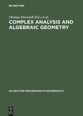 Cover: Complex Analysis and Algebraic Geometry - De Gruyter