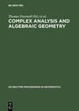 Cover: Complex Analysis and Algebraic Geometry - De Gruyter