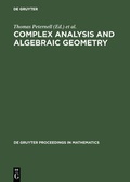 Cover: Complex Analysis and Algebraic Geometry - De Gruyter