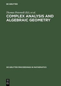 Abbildung von: Complex Analysis and Algebraic Geometry - De Gruyter