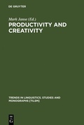 Cover: Productivity and Creativity - De Gruyter Mouton