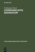 Cover: Communicatio idiomatum - De Gruyter