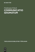 Cover: Communicatio idiomatum - De Gruyter