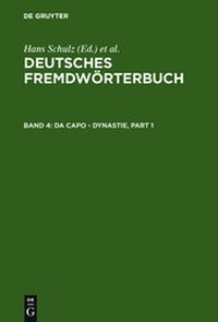Abbildung von: Deutsches Fremdwörterbuch / da capo - Dynastie - De Gruyter