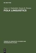 Cover: Folk Linguistics - De Gruyter Mouton