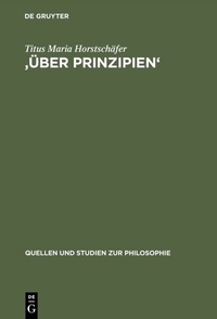 Abbildung von: 'Über Prinzipien' - De Gruyter