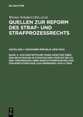 Cover: Von dem Entwurf eines Gesetzes &uuml;ber den Rechtsgang in Strafsachen (1919/20) bis zu der Verordnung &uuml;ber Gerichtsverfassung und Strafrechtspflege (lex Emminger) vom 4.1.1924 - De Gruyter