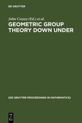 Cover: Geometric Group Theory Down Under - De Gruyter