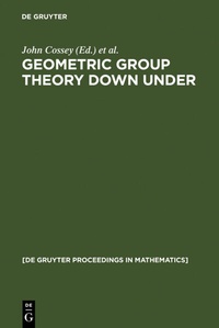 Abbildung von: Geometric Group Theory Down Under - De Gruyter