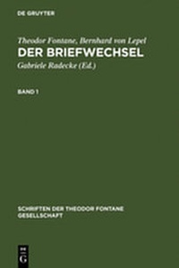 Enlarge image Cover: Der Briefwechsel - De Gruyter