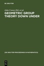 Cover: Geometric Group Theory Down Under - De Gruyter