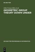 Bild: Geometric Group Theory Down Under - De Gruyter