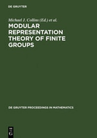 Enlarge image Cover: Modular Representation Theory of Finite Groups - De Gruyter