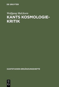Abbildung von: Kants Kosmologie-Kritik - De Gruyter