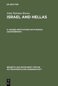Cover: Sacred Institutions with Roman Counterparts - De Gruyter