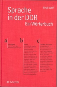 Abbildung von: Sprache in der DDR - De Gruyter